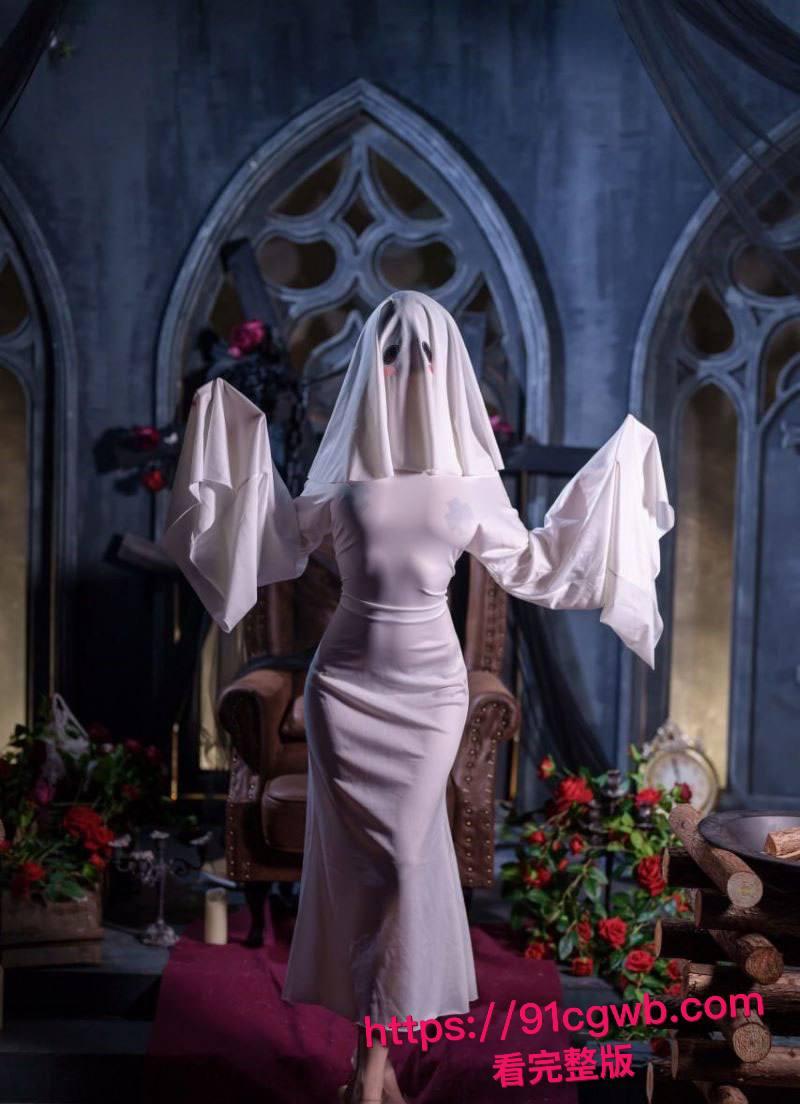 高颜福利姬 蜜汁猫裘 幽灵娘首发 透视鬼纱裹身 湿身锁骨滴水 粉穴若隐若现 诱惑拉满直接封神!-2