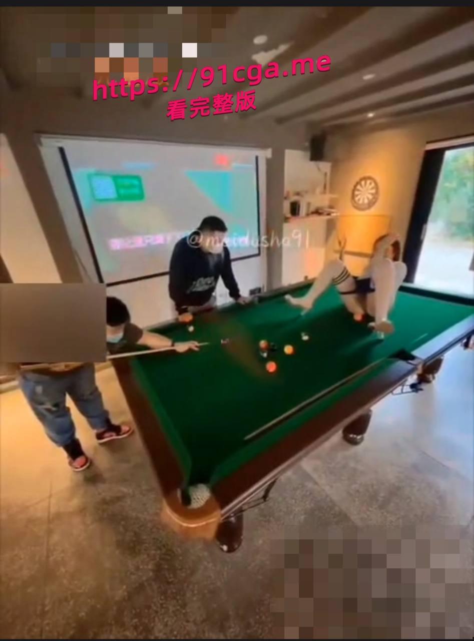 台球助教女神美杜莎 台球厅被干!长筒袜遭遇非人凌辱还是3P一起上-3