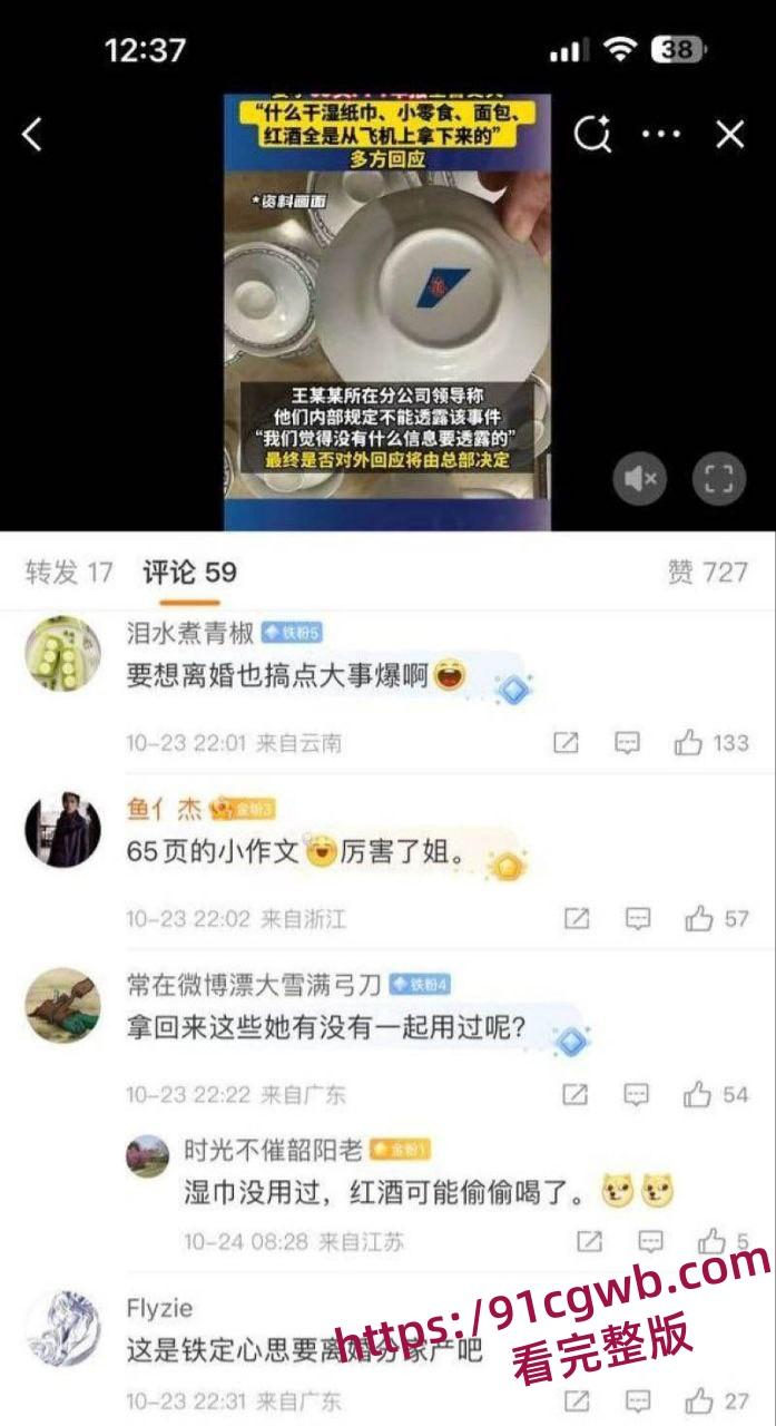 南航空警偷物资养家被老婆65页PPT锤爆 诫勉谈话后神反转 妻子竟被爆出轨视频 剧情太狗血!-25